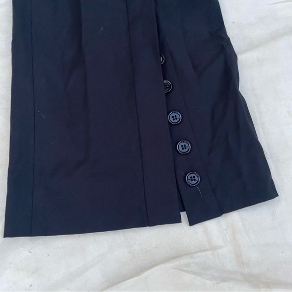 Dolce & Gabbana Black High Waist Diamanté Buckle Belt Button Wide Leg Pants! - Picture 3 of 13